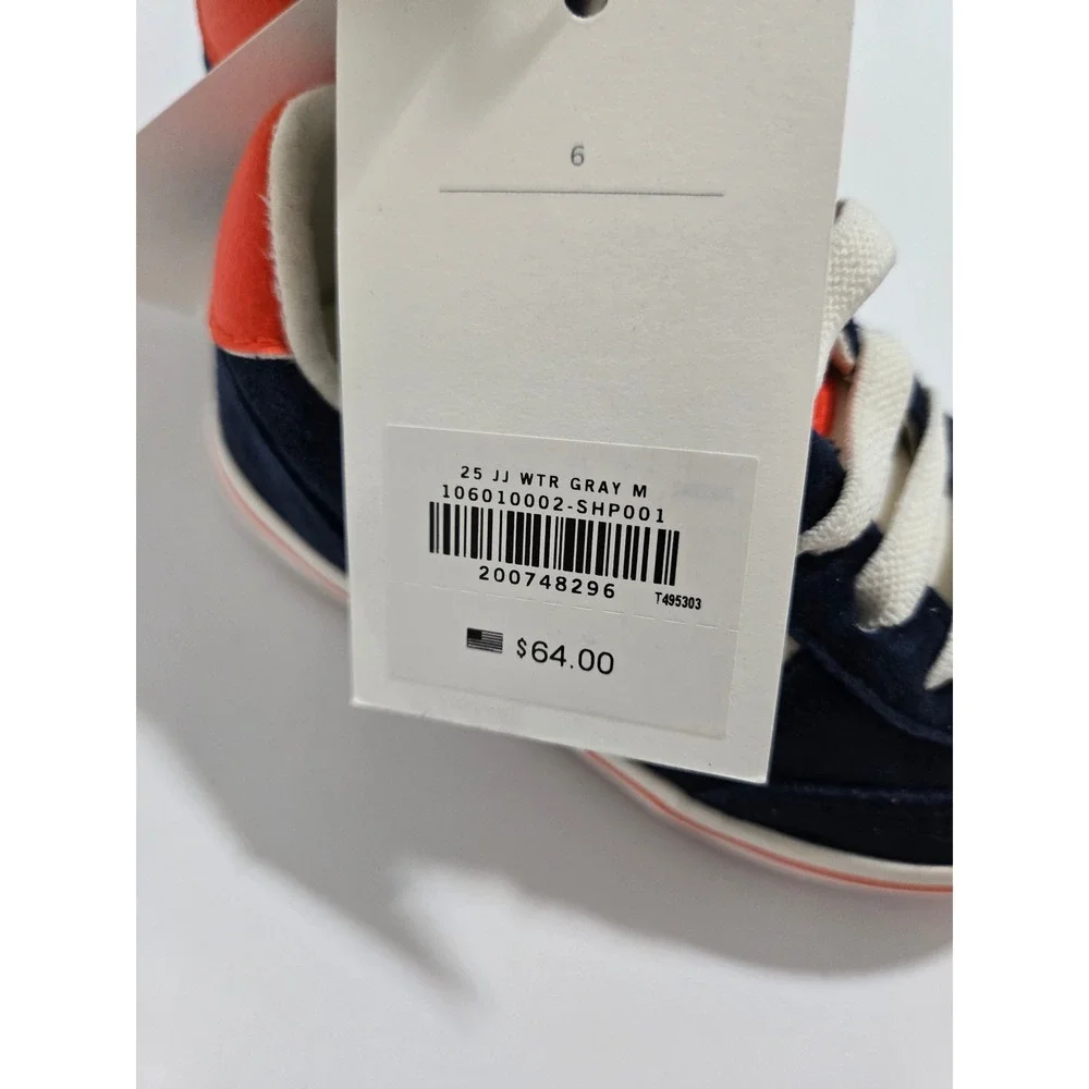 Gray Malin X‎ Janie and Jack Colorblocked Sneaker Blue orange - Size 6 Toddler